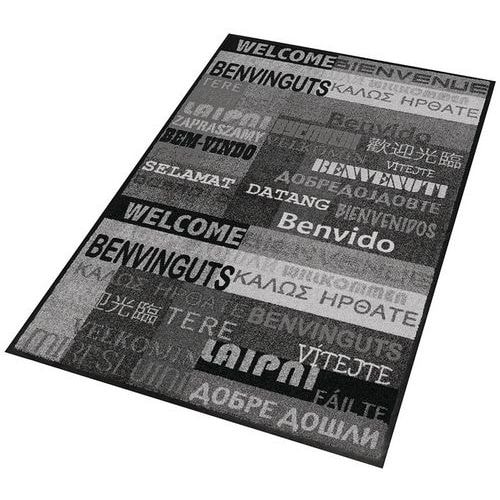 Tapis d'entrée décoratif zone de trafic peu intense New Welcome Gris - Notrax - Image principale