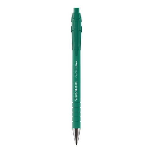 Paper Mate Flexgrip Ultra stylo bille rétractable, pointe moyenne 1 mm - vert - Image principale