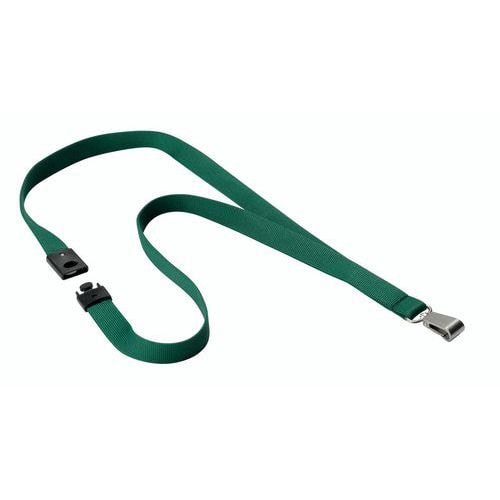 10 cordons textile avec mousqueton Vert - Image principale
