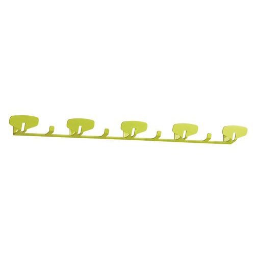 Portemanteau mural Yin 5 patères Acier Vert - Image principale