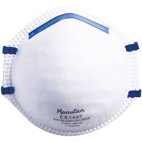 20 Demi-masques respiratoires coque à usage unique FFP2 Sans soupape - Image principale