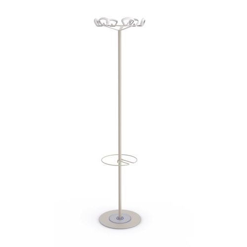 Portemanteau Kobé avec porte parapluie, Coloris : Beige - Image principale