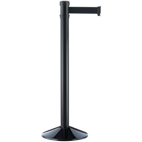 Poteau de balisage Noir à sangle de 2 m Noir - Image principale