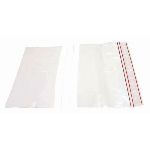 1000 sacs zip à bandes épaisseur 60 microns l x H : 180 x 250 mm - Image principale