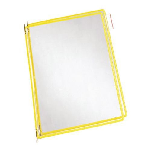 Lot de 10 Pochettes à pivot Tarifold - Housse unique - A4 - Jaune - Image principale