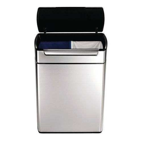 Poubelle rectangulaire Touch-Bar - 2 x 24 L - Image principale