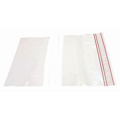 1000 sacs zip à bandes épaisseur 60 microns l x H : 150 x 180 mm - Image principale