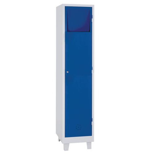Armoire reception ligne sale 1 colonne 1 trappe Gris/bleu - Image principale