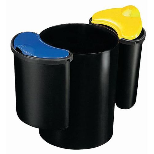 Poubelle de tri pour bureau - 16 L Plastique Noir - Image principale