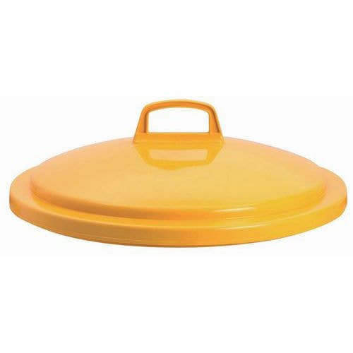 Couvercle pour poubelle 75 L tri sélectif coloris jaune - Image principale
