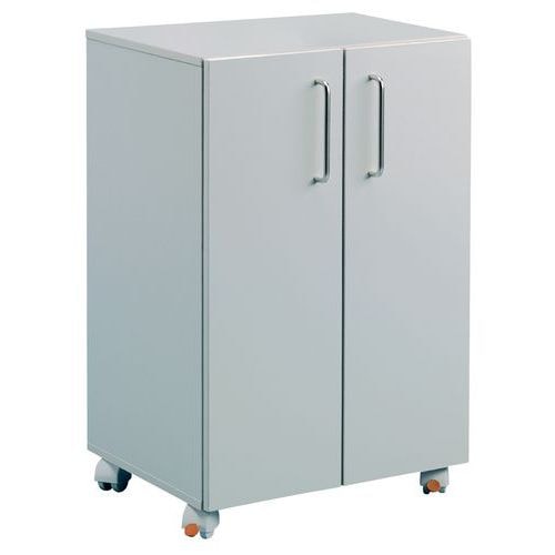 Armoire Twin Click - Modèle haut, Coloris : Gris clair - Image principale
