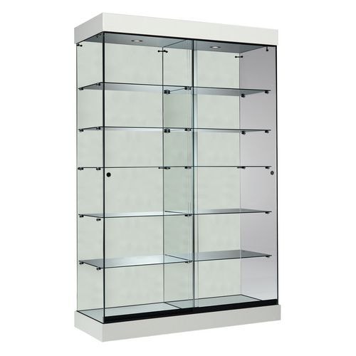 Vitrine ASF avec éclairage halogène - Blanc Lxhxp: 125 x 192 x 46 cm - Image principale