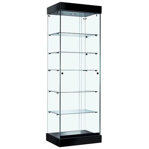 Vitrine ASF avec éclairage halogène - Noir Lxhxp: 64 x 192 x 46 cm - Image principale