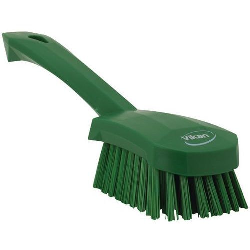 Brosse à vaisselle Vikan - Manche ergonomique - Fibre dure Vert - Image principale