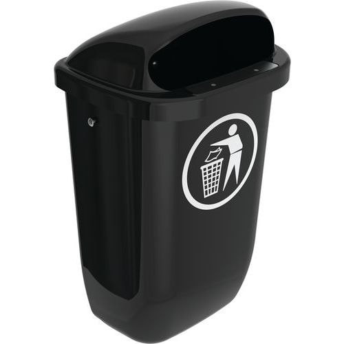 Poubelle de rue 50L gris - Image principale