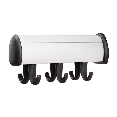 Portemanteau mural Allure - Modèle 8A - Nbr patère : 6 - Argent - Image principale