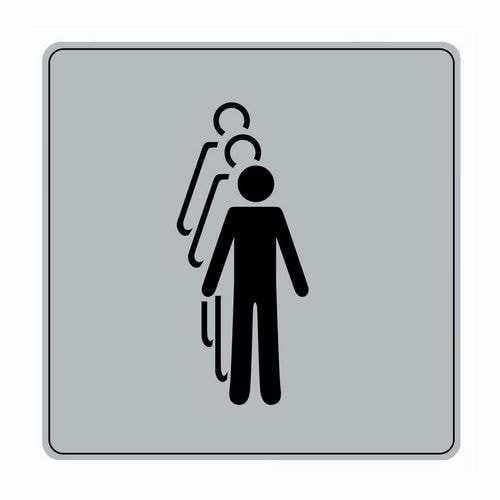 Pictogramme iso 7001 symbole presentez vous 1par1 90x90mm - Image principale