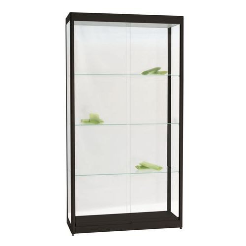 Vitrine Rectangle - Avec éclairage socle Noir - Image principale