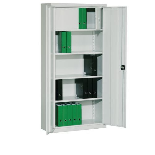 Armoire à dossiers métallique - 195x95x40 cm - 3 étagères - Image principale
