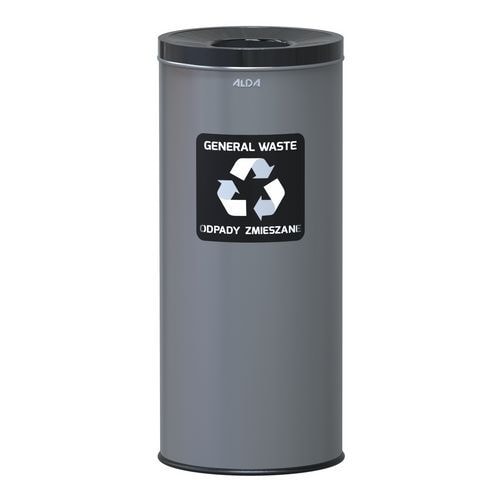 Poubelle métallique Prestige EKO recyclage mixte 45 L - Image principale