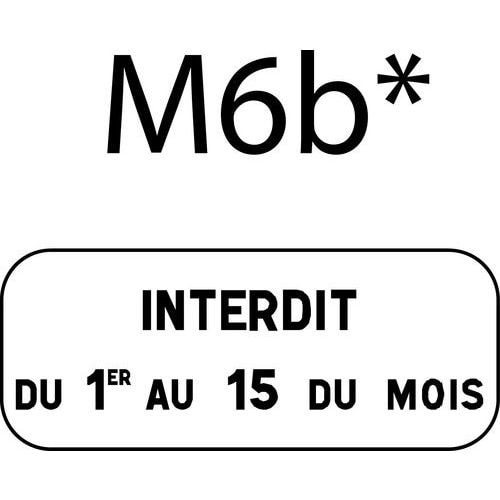 Panonceau pour panneaux de signalisation type B, Classe: 2 DG - Image principale