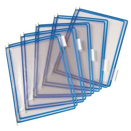 Lot de 10 Pochettes à pivot Tarifold - Housse unique - A4 - Bleu - Image principale
