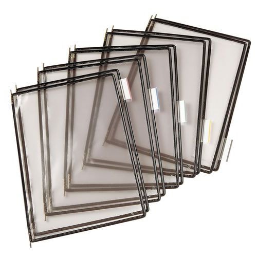 Lot de 10 Pochettes à pivot Tarifold - Housse unique - A4 - Noir - Image principale