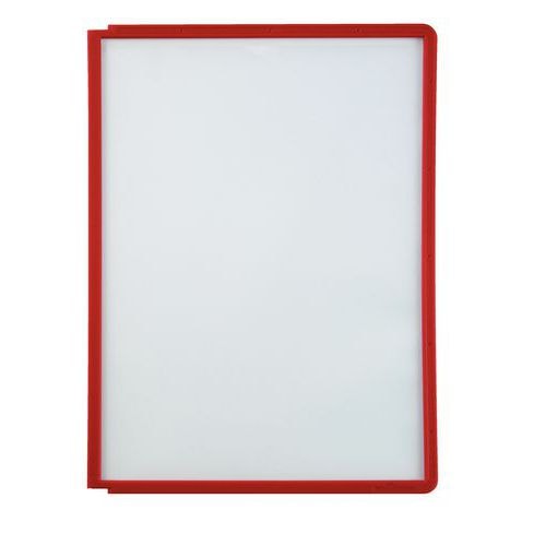 Lot de 5 pochettes de visualisation Sherpa & Vario - A4 - Rouge - Image principale