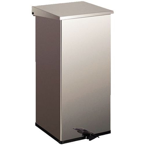 Poubelle à pédale industrielle résistant au feu - 55 L, Coloris : Gris - Image principale