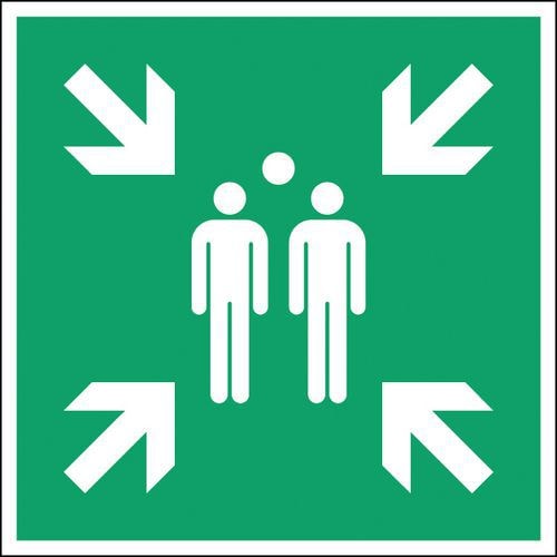 Panneau Point de rassemblement Rigide 200 x 200 mm - Image principale