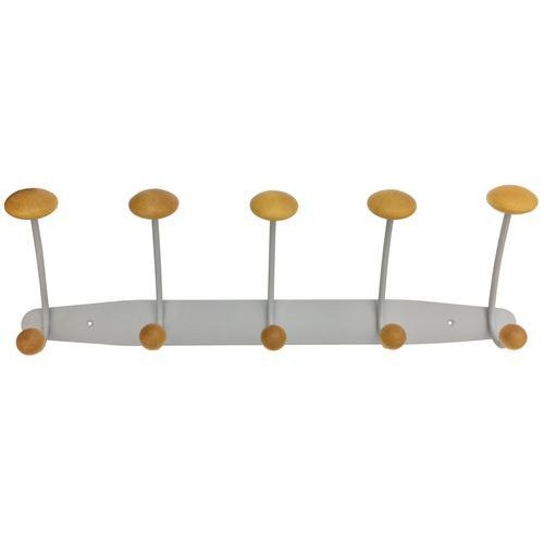 Portemanteau métal et bois, Largeur : 51 cm - Image principale