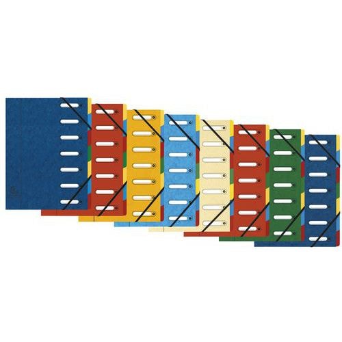 Trieur à fenêtres 7 compartiments - Coloris assortis - Lot de 8 - Image principale