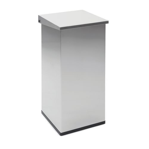 Poubelle Carro lift avec amortisseur 110 Litres inox - Image principale