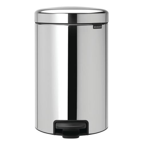 Poubelle à pédale NewIcon 12L avec liner métal - Brabantia, Coloris : Gris - Image principale