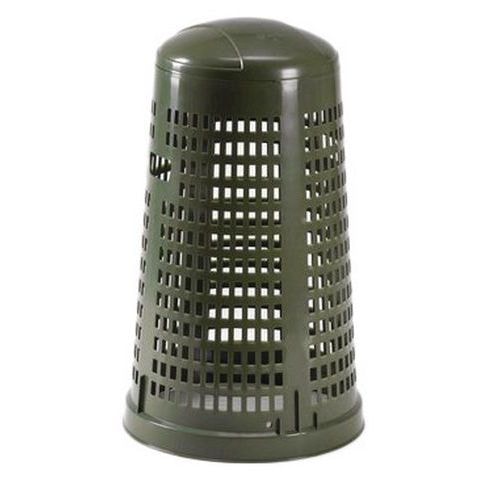 Poubelle ronde en plastique perforé Ruff - Image principale