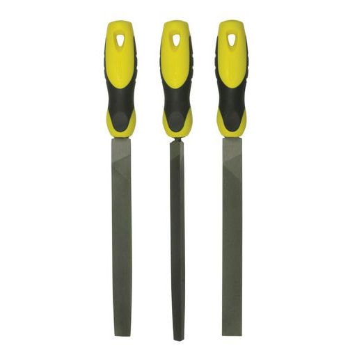 Jeu de 3 limes mi-douces 200mm - Stanley - Image principale