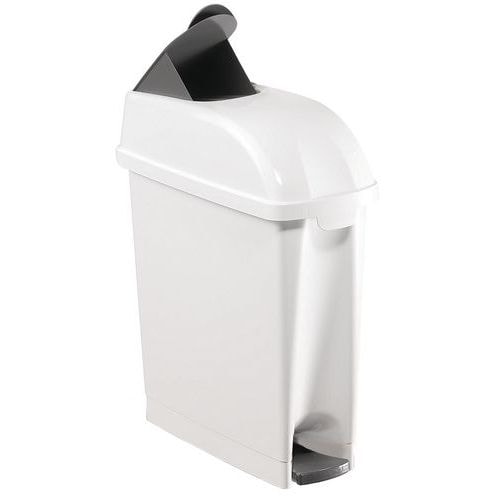 Poubelle pour serviettes hygiéniques - 17 L Blanc - Image principale