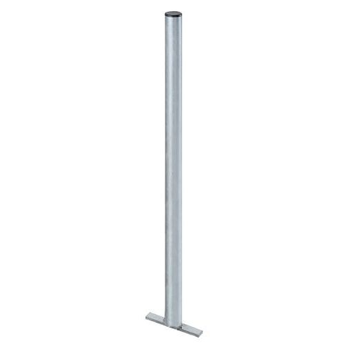 Poteau de fixation pour poubelle métal anti-feu - Image principale