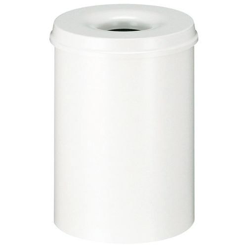 Poubelle anti-feu 30L Blanc - Image principale