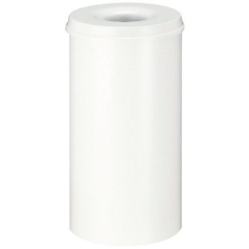 Poubelle anti-feu 50L Blanc - Image principale