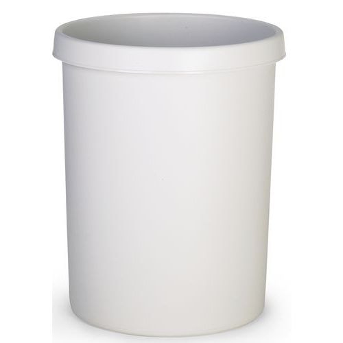 Corbeille ronde à papier en plastique - 45 L Gris - Image principale