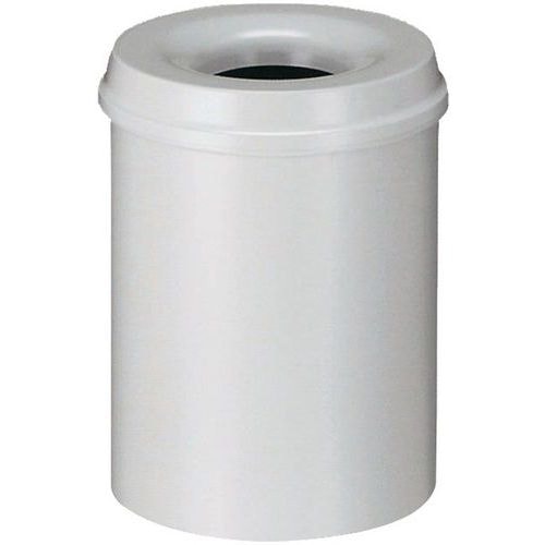 Poubelle anti-feu 30L Gris - Image principale