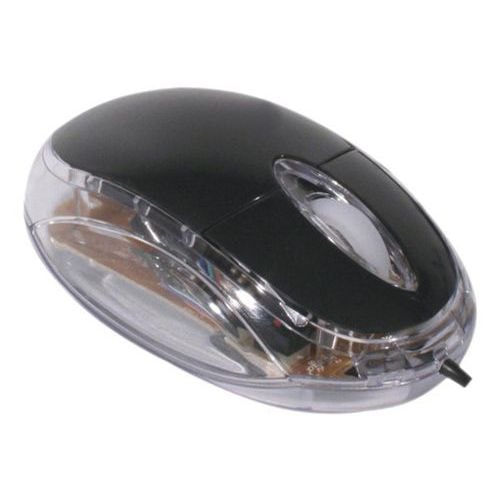 Mini souris optique lumineuse noire USB - Image principale