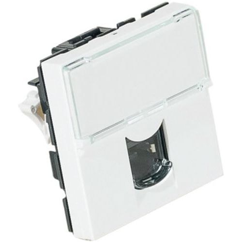 Plastron mosaic 45X45 1 port RJ45 cat 6 stp - Image principale