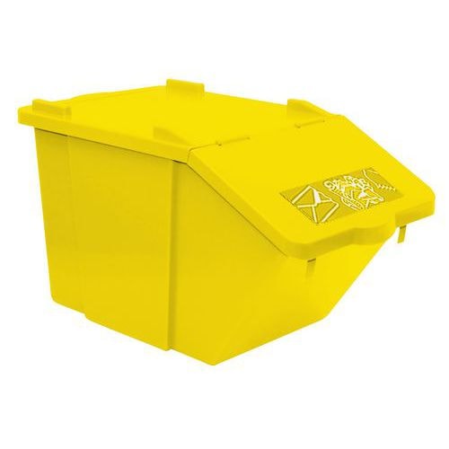 Poubelle HACCP emboîtable - Jaune - Image principale