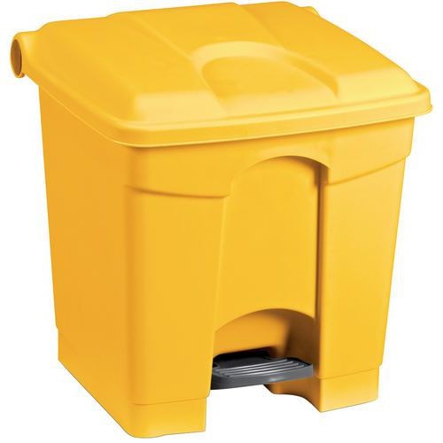 Poubelle plastique agroaliment 30 L jaune - Image principale