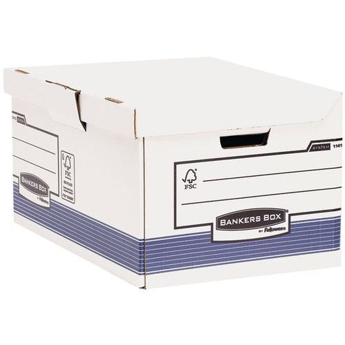 Lot de 10 Conteneur pour boîtes d'archive Bankers Box automatique A4+ - Image principale