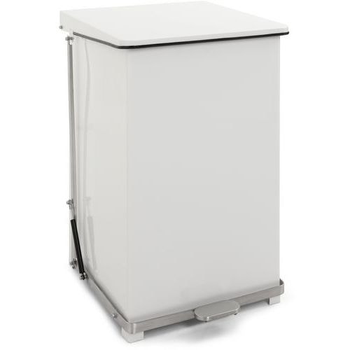 Conteneur à pédale industriel - 152 L, Coloris : Blanc - Image principale