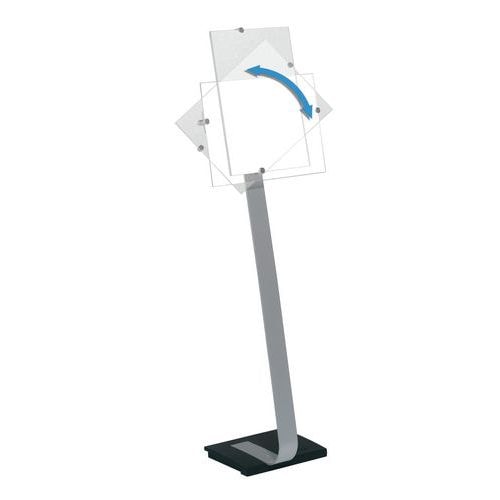 Support d'information sur pied Crystal Sign Stand®, Pour format : A3 - Image principale