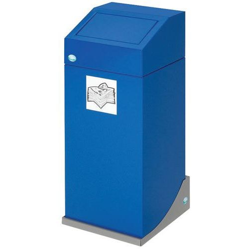 Support mural pour conteneur tri sélectif de 45 L, Modèle : Simple - Image principale